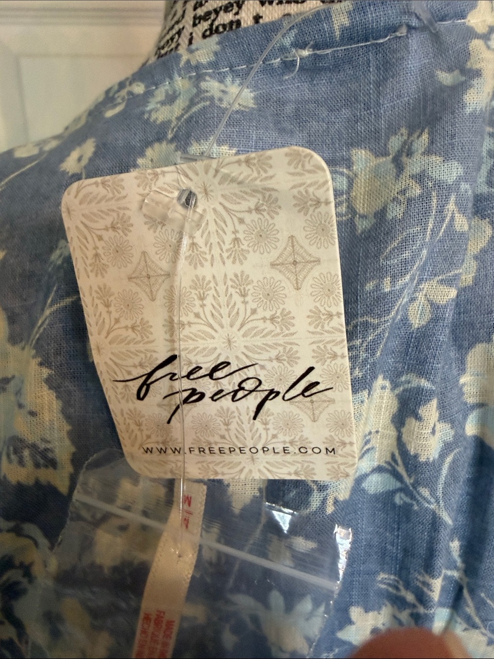 Free People Blue Floral Tiered Maxi Dress - Picture 5 of 6